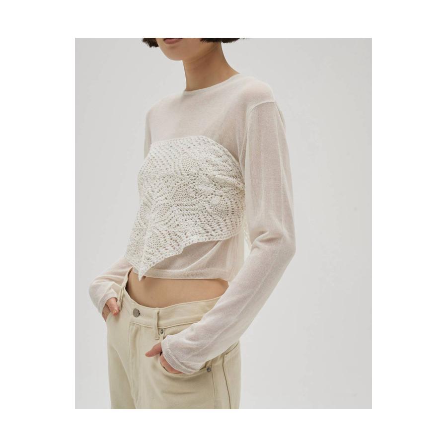Compact Sheer Knit -WHITE (12610514) Todayful(トゥデイフル) | TODAYFUL | 02