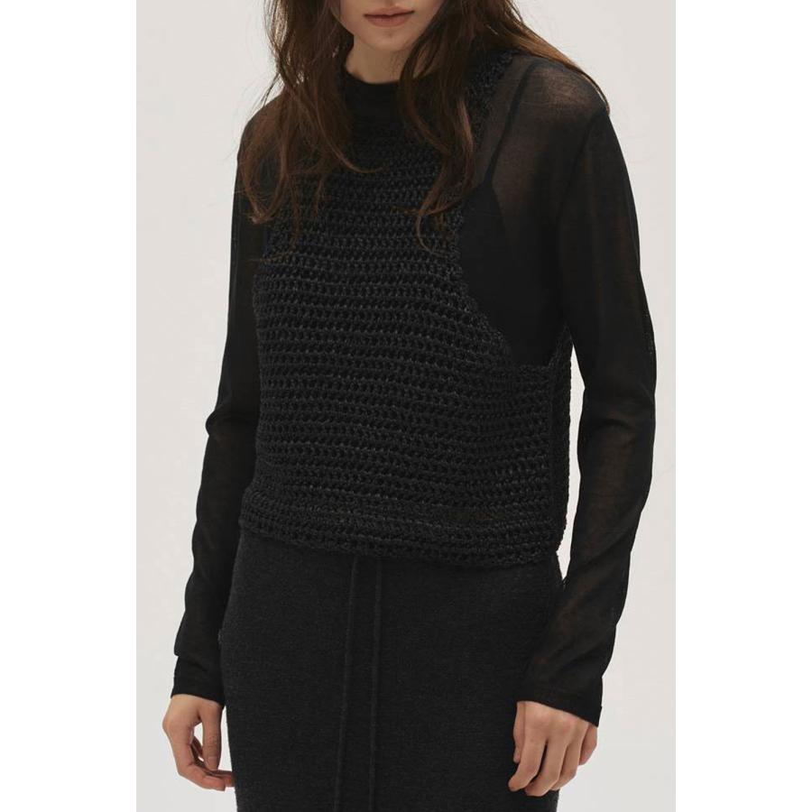 Compact Sheer Knit -BLACK(12610514) Todayful(トゥデイフル) | TODAYFUL | 02