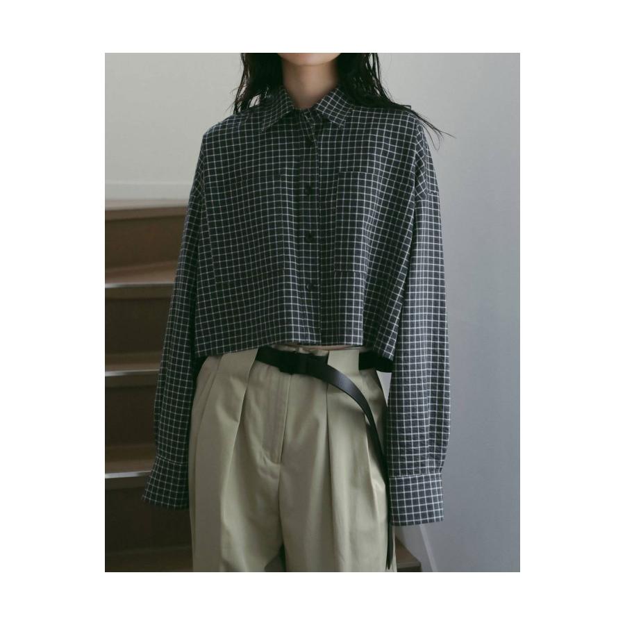 Check Short Shirts - CHARCOAL GRAY (62610415) anuke(アンヌーク) |  | 03