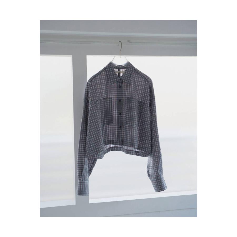 Check Short Shirts - BLUE (62610415) anuke(アンヌーク) |  | 01