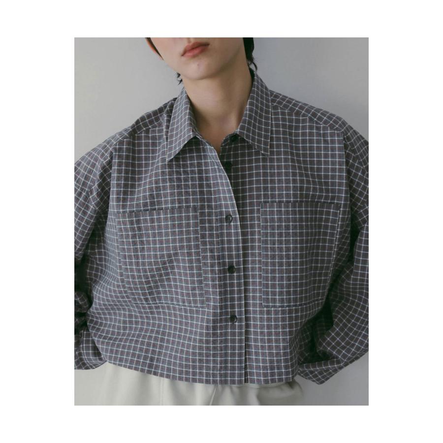 Check Short Shirts - BLUE (62610415) anuke(アンヌーク) |  | 02