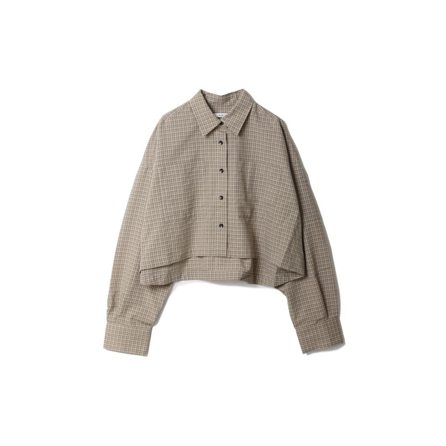 Check Short Shirts - BEIGE (62610415) anuke(アンヌーク) | 