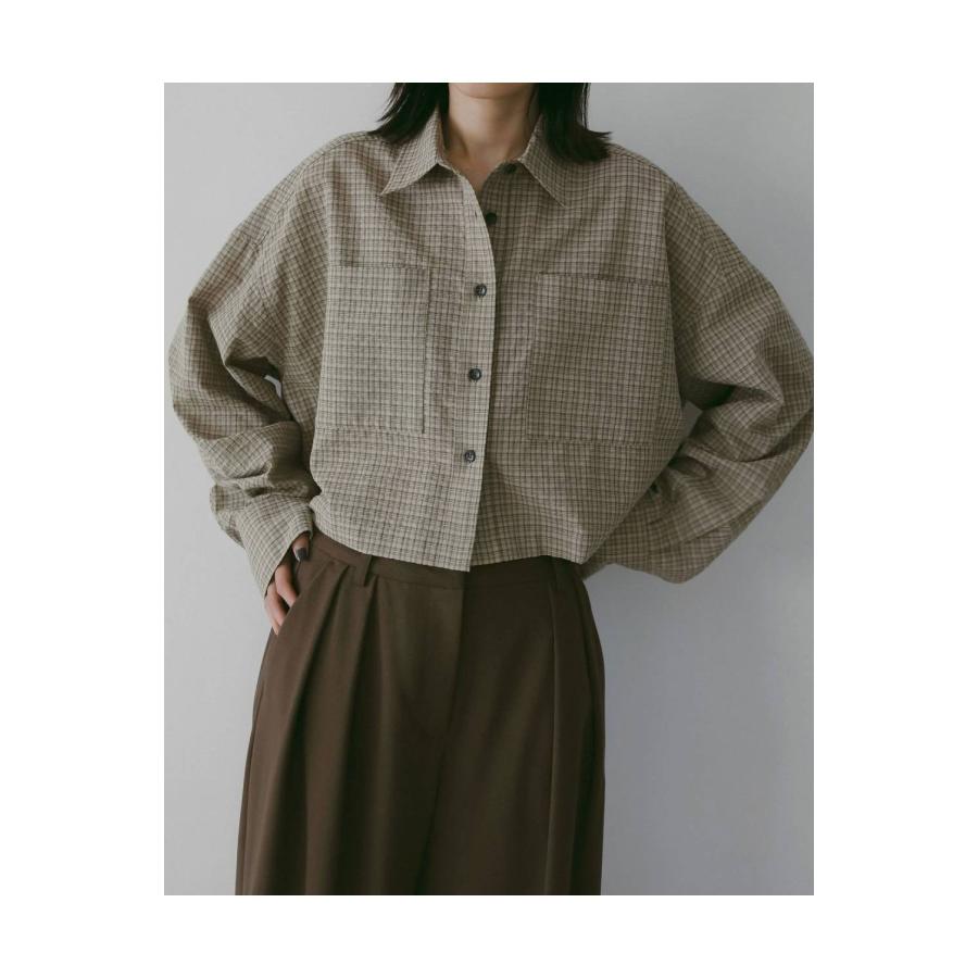 Check Short Shirts - BEIGE (62610415) anuke(アンヌーク) |  | 06
