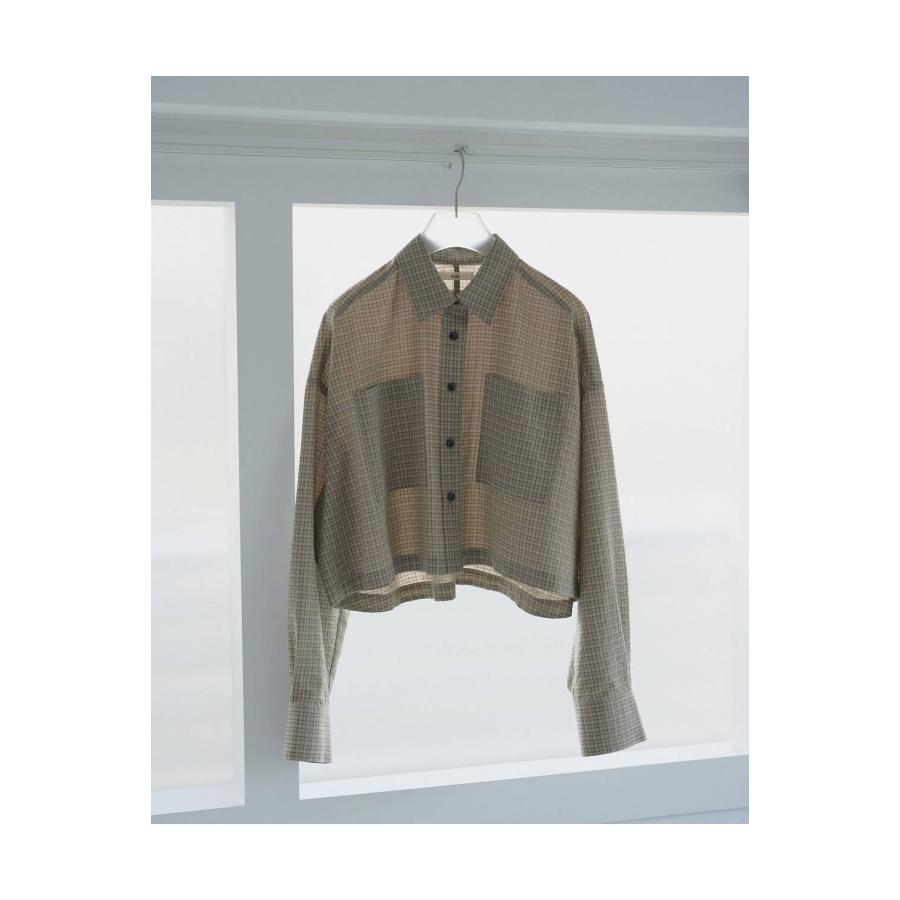 Check Short Shirts - BEIGE (62610415) anuke(アンヌーク) |  | 07
