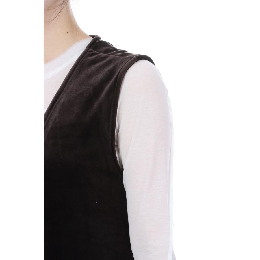 【SALE】Velour Vneck Combinaison - BROWN (62610313) anuke(アンヌーク) |  | 06
