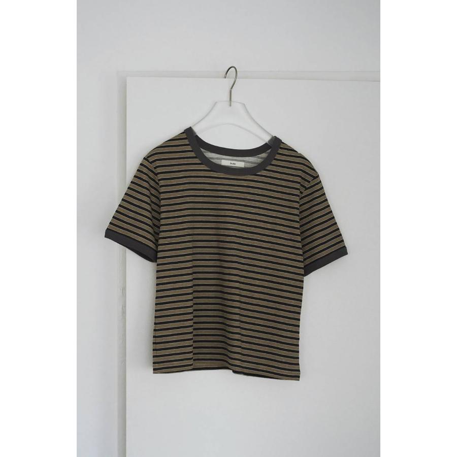 Multi Border T-Shirts - BEIGE (62610601) anuke(アンヌーク) |  | 01