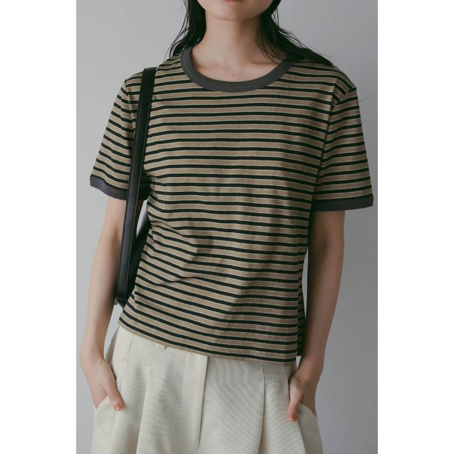Multi Border T-Shirts - BEIGE (62610601) anuke(アンヌーク) |  | 03