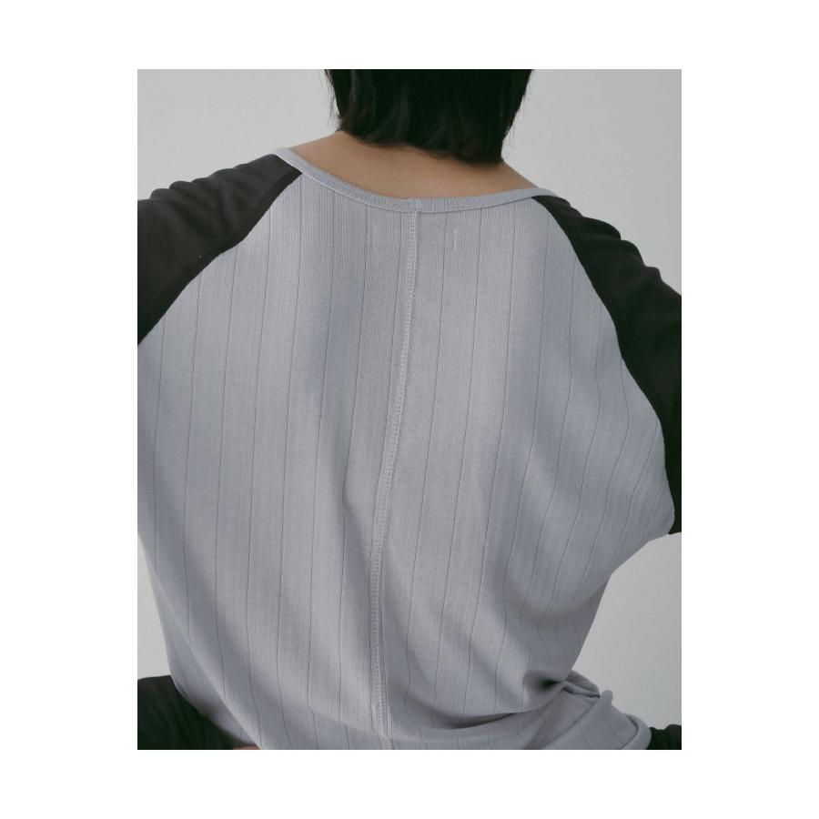 【SALE】Sheer Raglan T-Shirts - ICE BLUE (62610622) anuke(アンヌーク) |  | 01