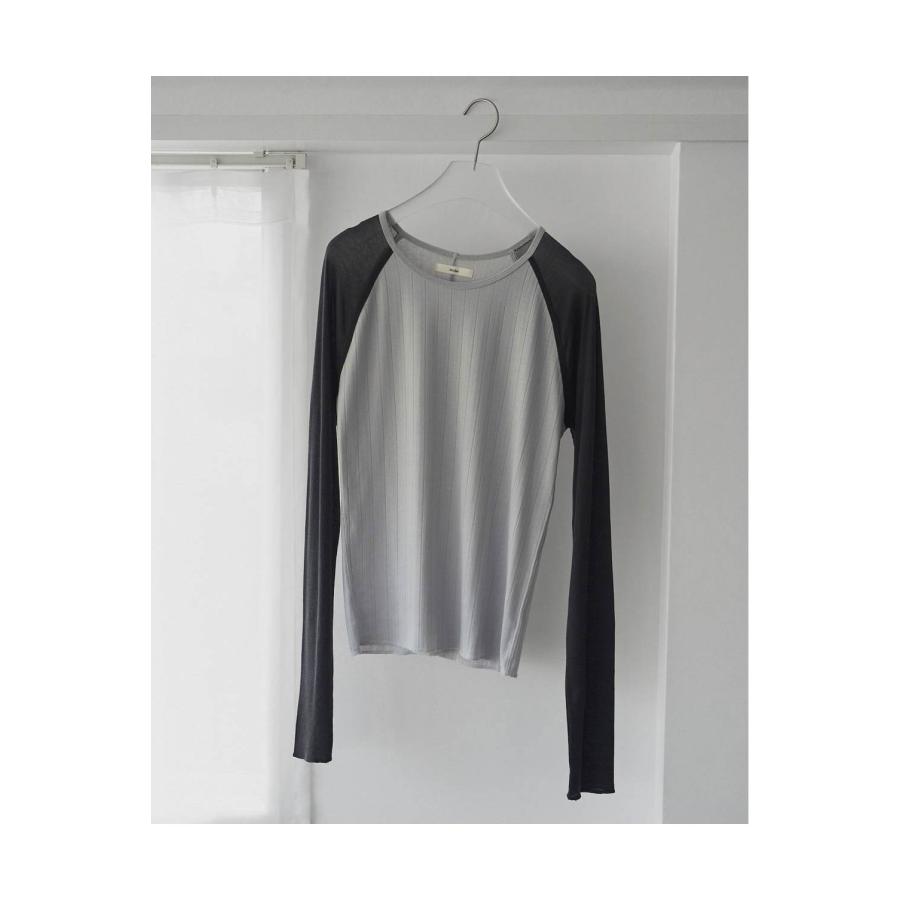 【SALE】Sheer Raglan T-Shirts - ICE BLUE (62610622) anuke(アンヌーク) |  | 02
