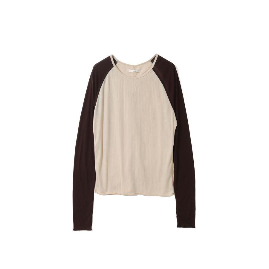【SALE】Sheer Raglan T-Shirts - CREAM (62610622) anuke(アンヌーク) | 