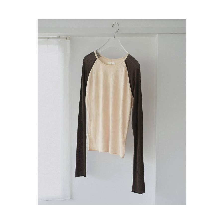 【SALE】Sheer Raglan T-Shirts - CREAM (62610622) anuke(アンヌーク) |  | 03
