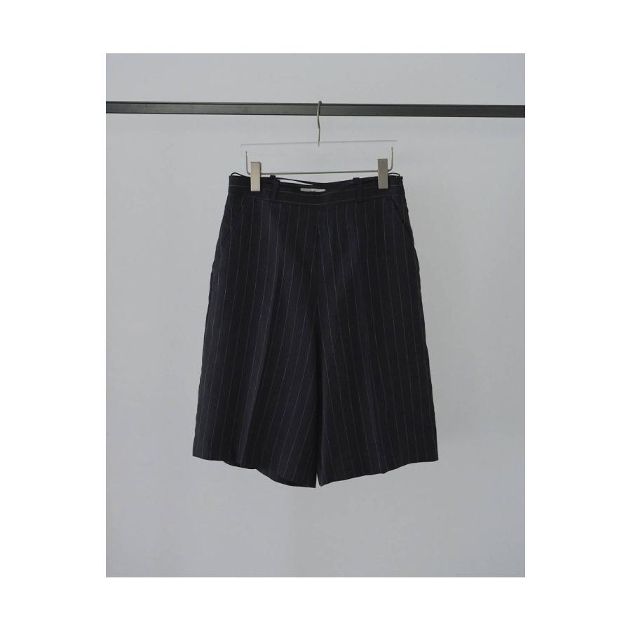 Linen Half Pants - NAVY (62610705) anuke(アンヌーク) |  | 01