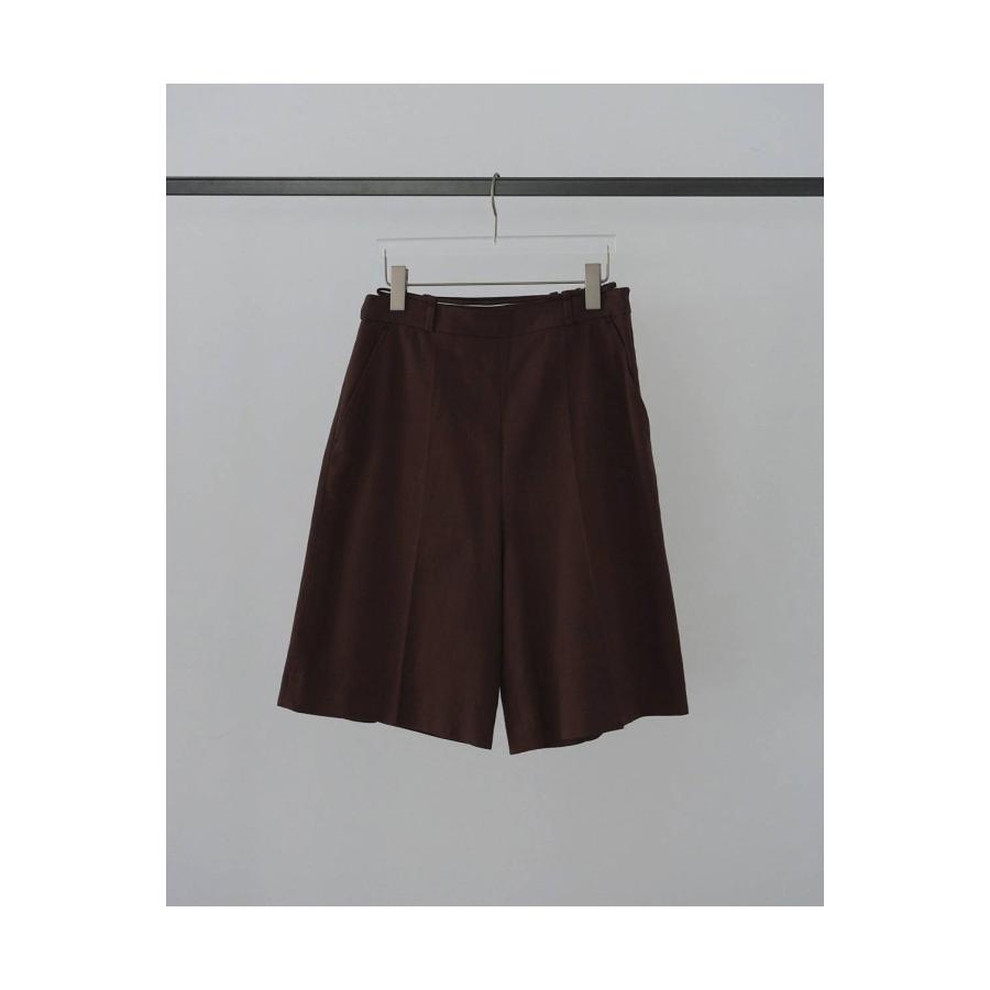 Linen Half Pants - BROWN (62610705) anuke(アンヌーク) |  | 01