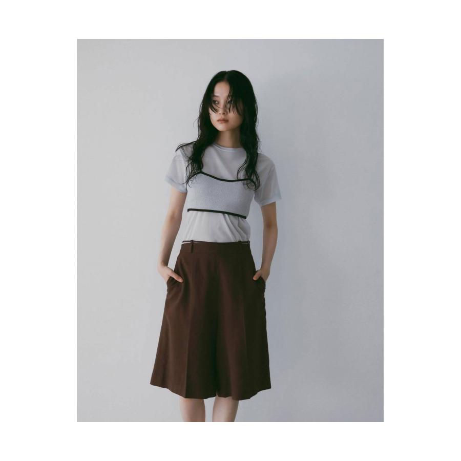 Linen Half Pants - BROWN (62610705) anuke(アンヌーク) |  | 02