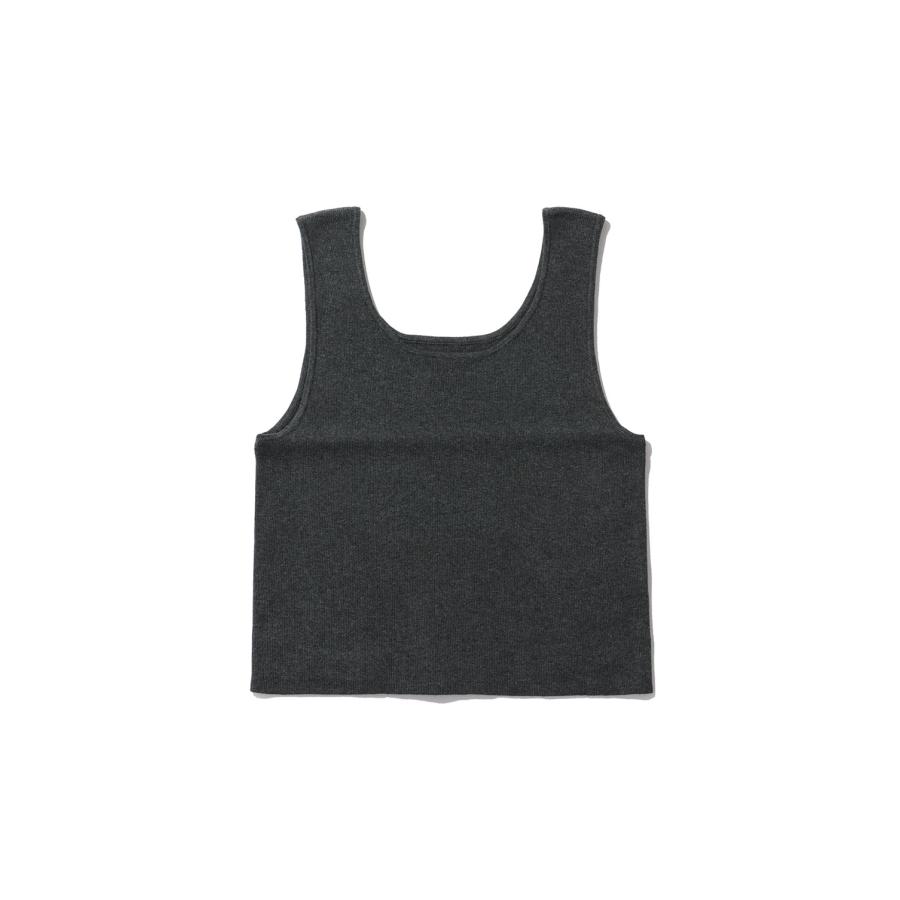 Short Knit Tanktop - CHARCOAL GRAY (62610524) anuke(アンヌーク) | 