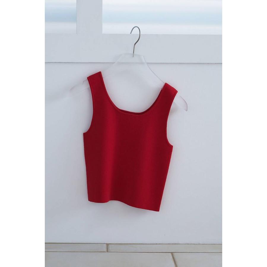 Short Knit Tanktop - RED (62610524) anuke(アンヌーク) |  | 01