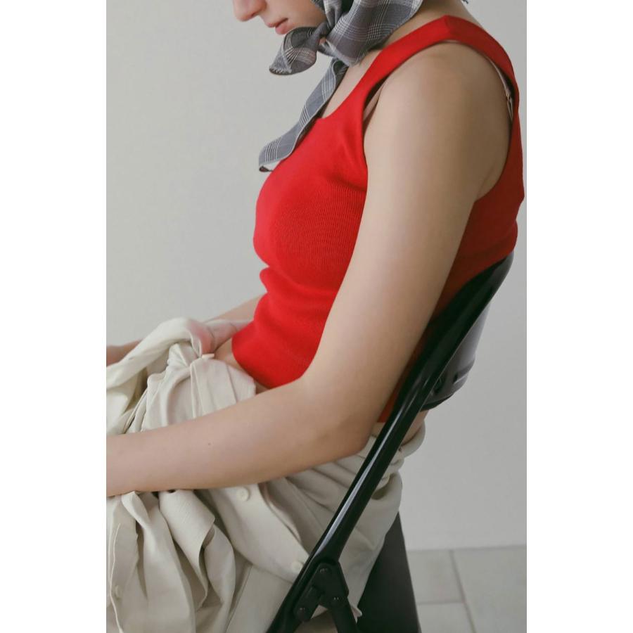 Short Knit Tanktop - RED (62610524) anuke(アンヌーク) |  | 02