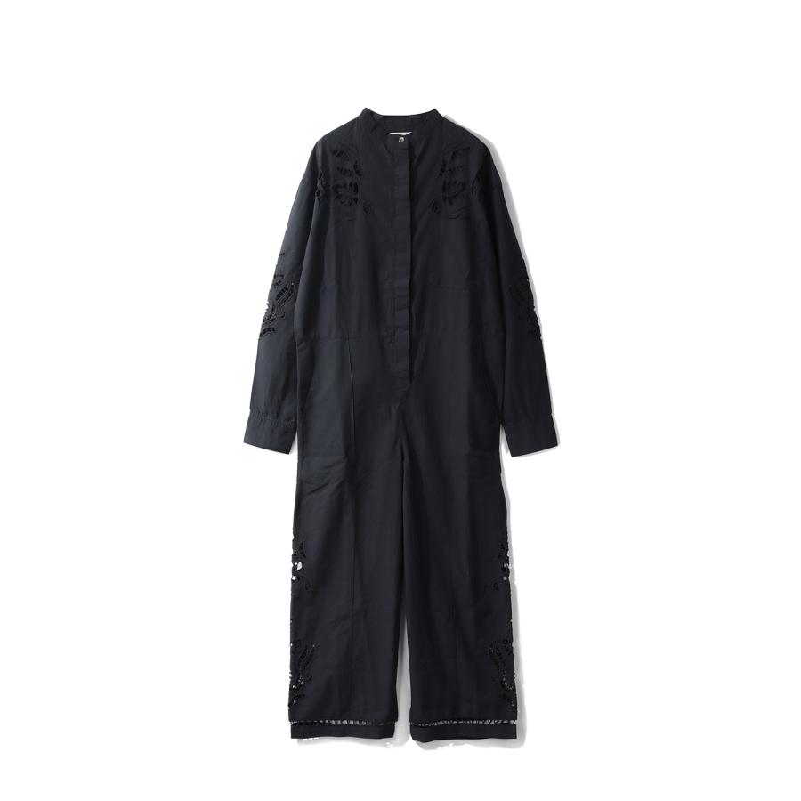 Cutwork Lace Combinaison - BLACK (62610311) anuke(アンヌーク) | 
