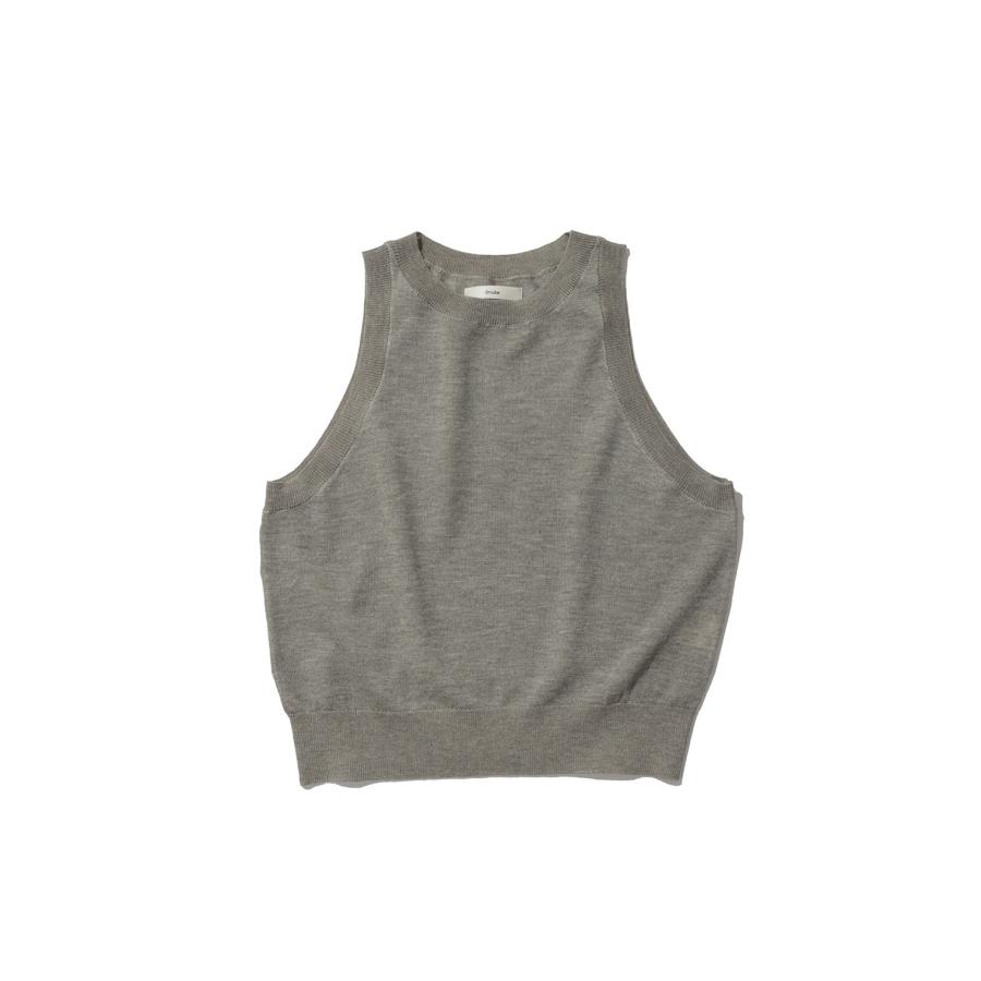 Highgauge Sheer Tanktop - GRAY BEIGE (62610509) anuke(アンヌーク) | 