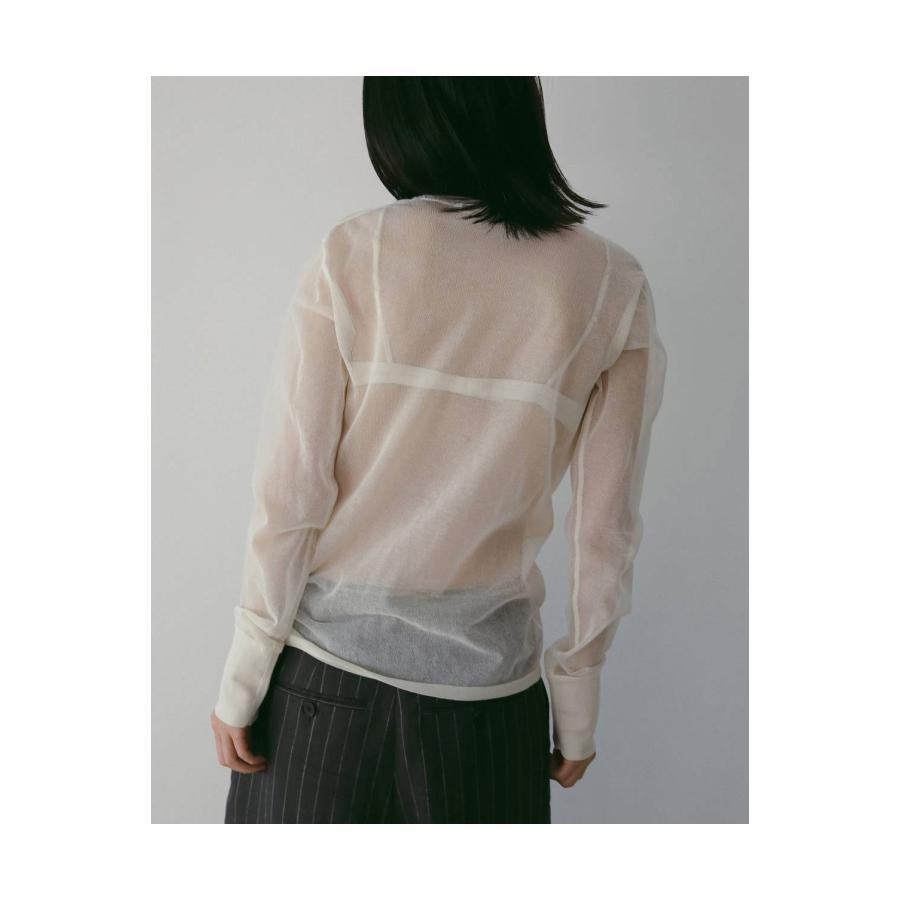 Sheer Henley Knit - IVORY (62610514) anuke(アンヌーク) |  | 04