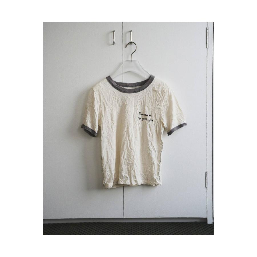 【SALE】Lettering Washer T-Shirts - IVORY (62610610) anuke(アンヌーク) |  | 02