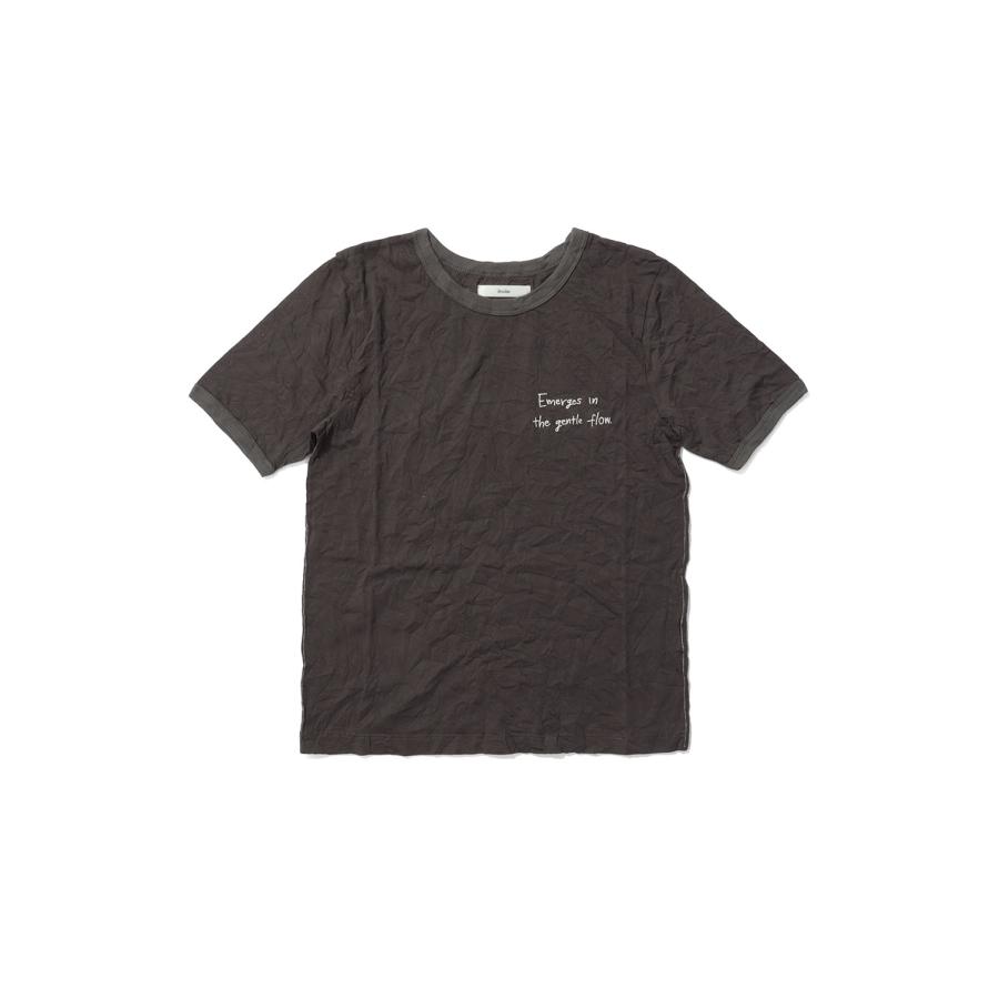 Lettering Washer T-Shirts - BROWN (62610610) anuke(アンヌーク) | 