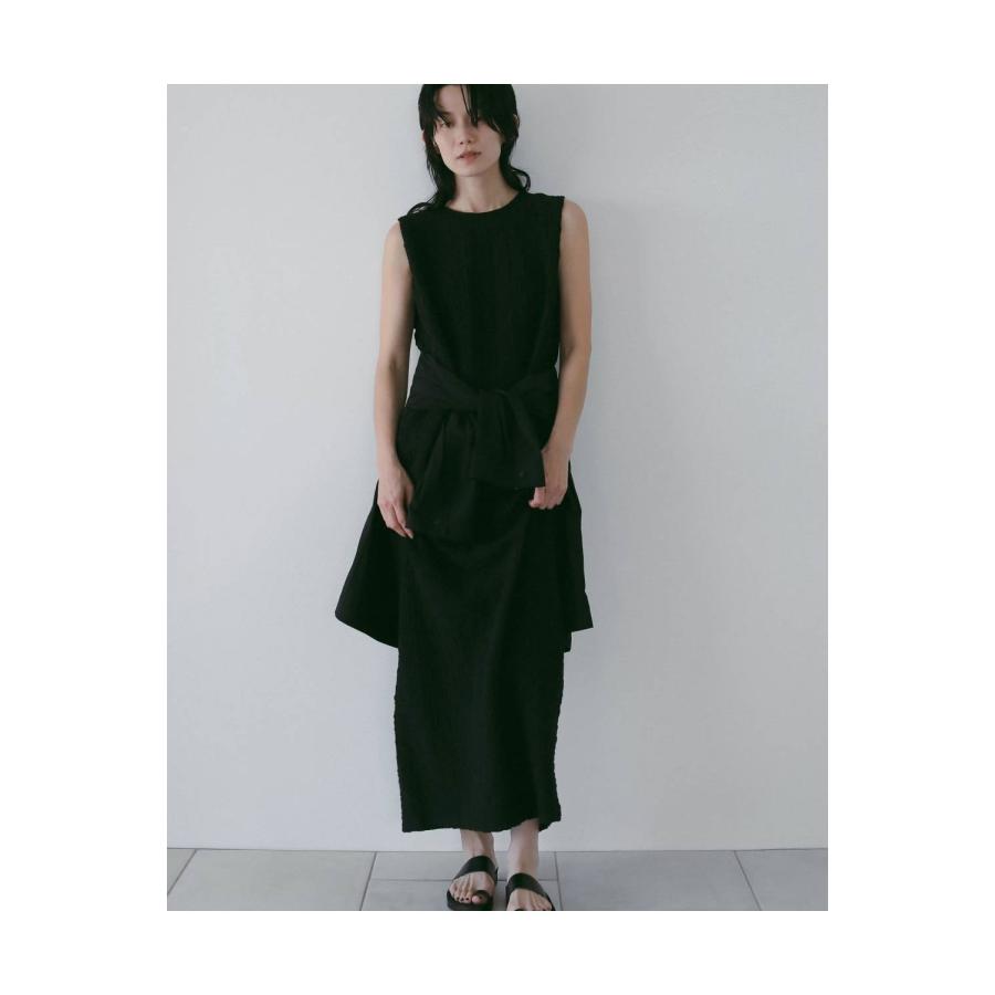 Sleeveless Shirring Onepiece - BLACK (62610306) anuke(アンヌーク) |  | 03
