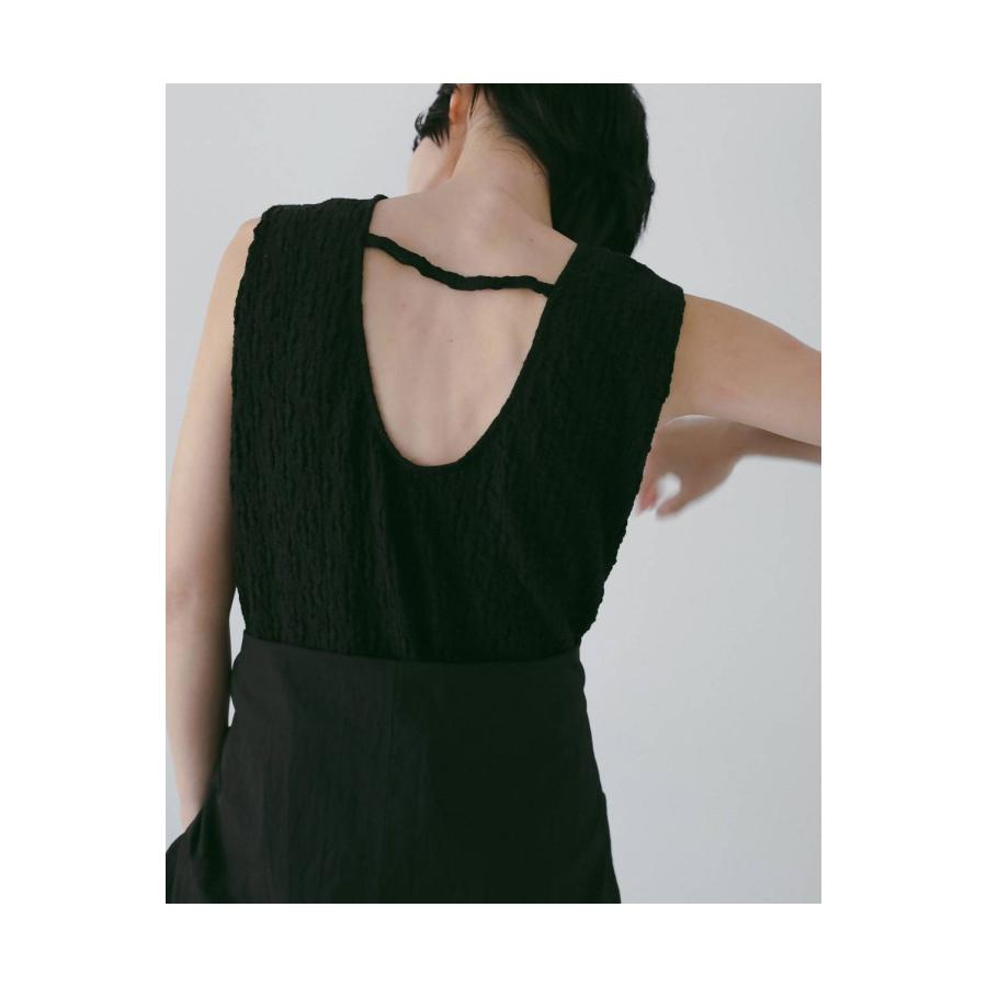 Sleeveless Shirring Onepiece - BLACK (62610306) anuke(アンヌーク) |  | 04