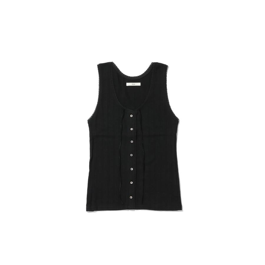 Cut Lace Tanktop - BLACK (62610621) anuke(アンヌーク) | 