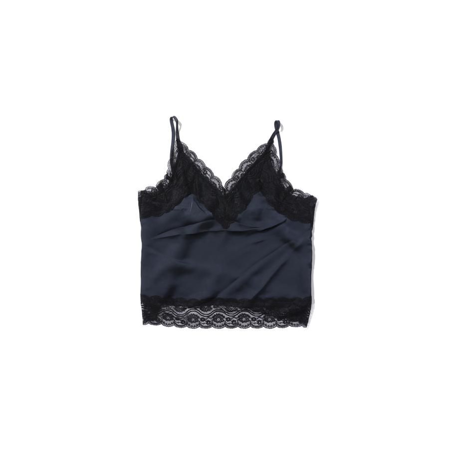 Satin Lace Camisole - NAVY (62610425) anuke(アンヌーク) | 