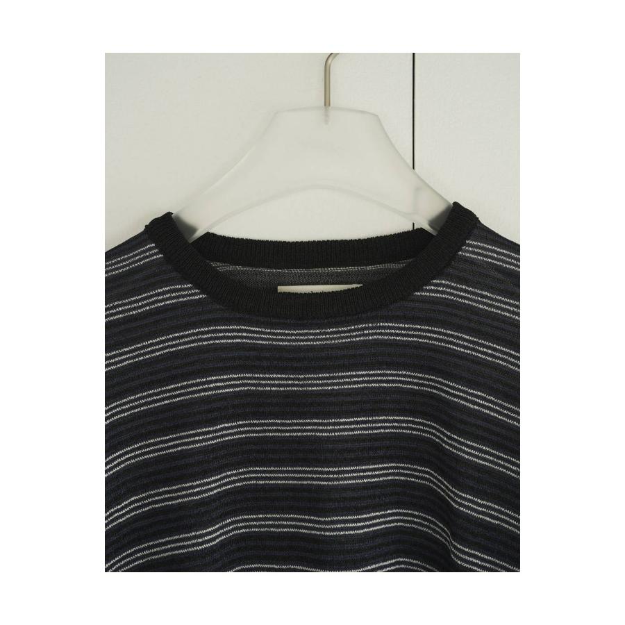 Sheer Border Knit - NAVY (62610503) anuke(アンヌーク) |  | 03