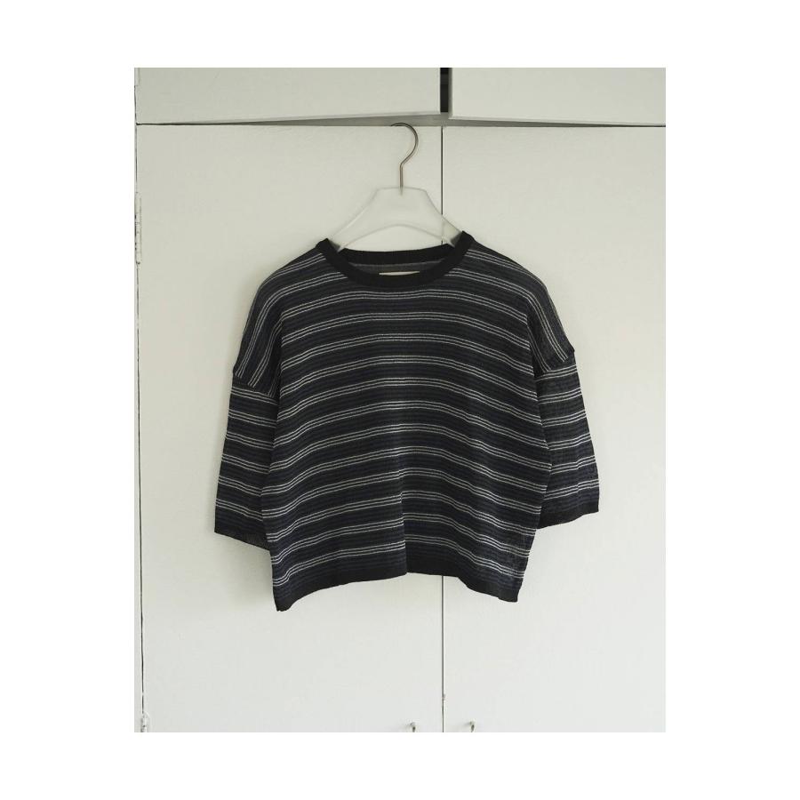 Sheer Border Knit - NAVY (62610503) anuke(アンヌーク) |  | 04