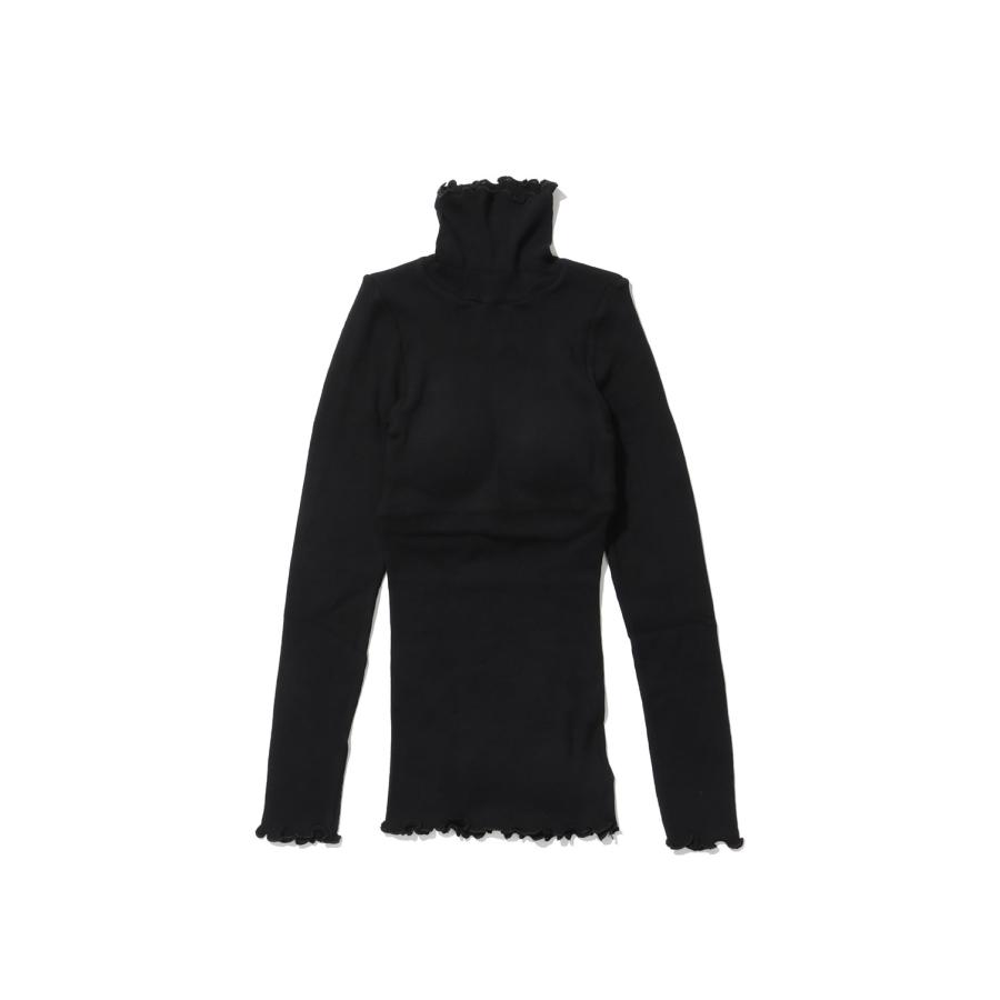 22 Rib Turtle Neck P/O - BLACK (PLM23AW32) PALM(パーム) | 