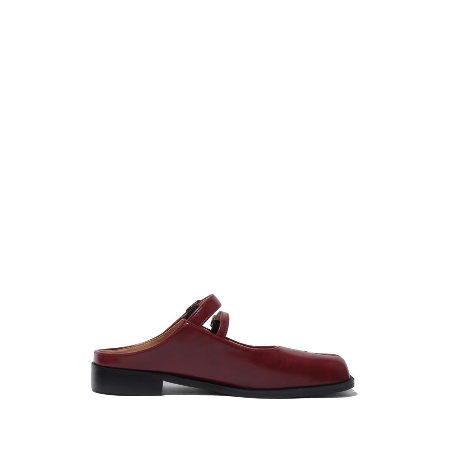 Double Buckle Mule - Burgundy (PAES_20255) PAES(ペイズ) |  | 01