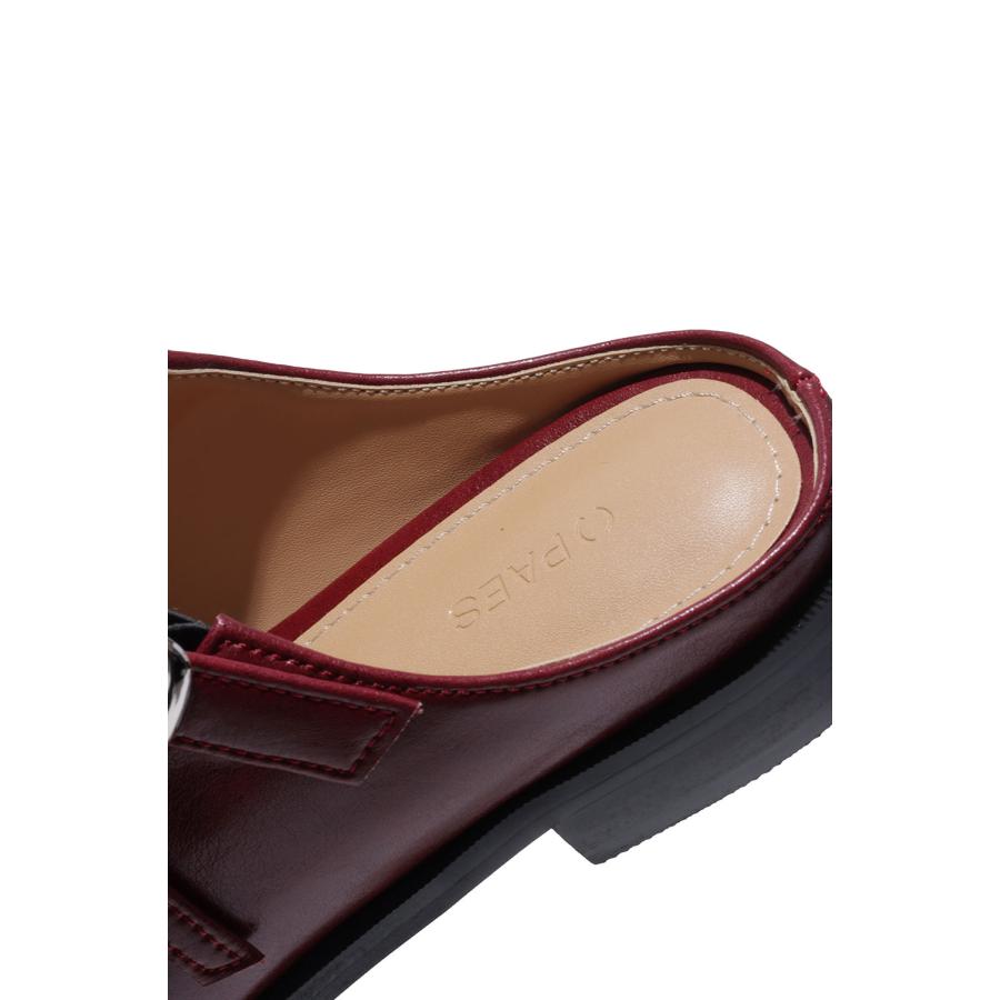 Double Buckle Mule - Burgundy (PAES_20255) PAES(ペイズ) |  | 06