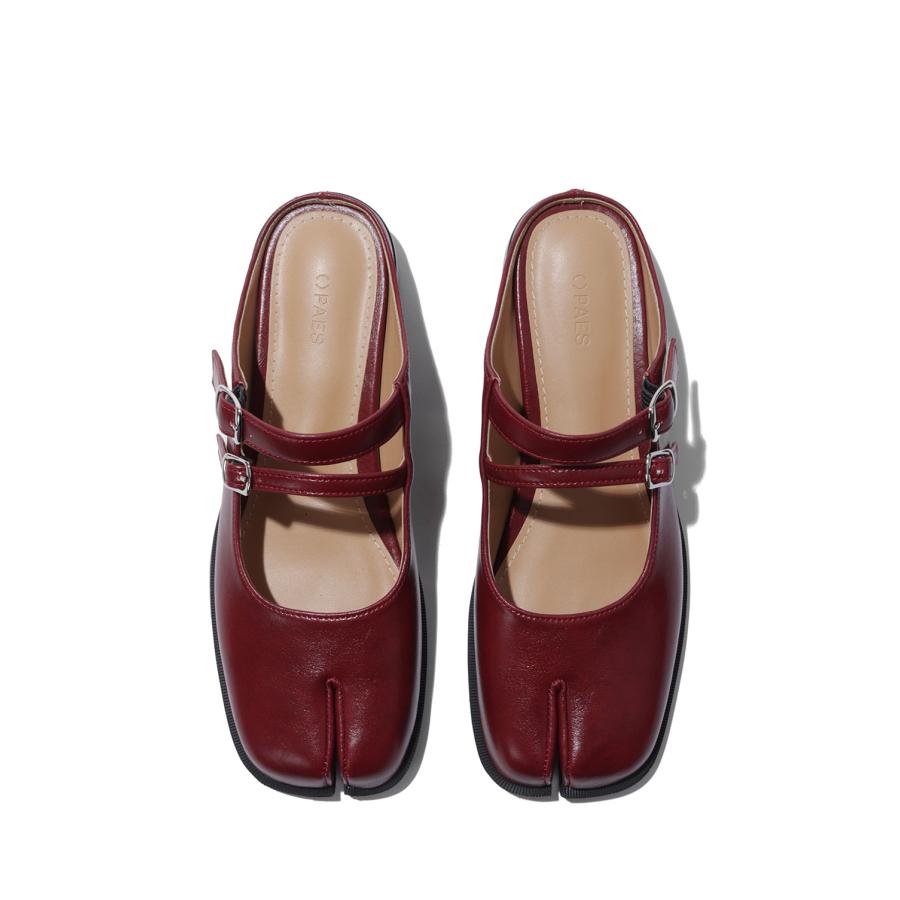 Double Buckle Mule - Burgundy (PAES_20255) PAES(ペイズ) |  | 07