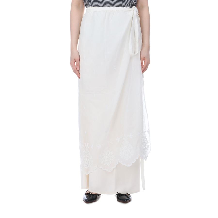 LACE APRON SKIRT - 01 WHITE (26SMSSK03) Shinzone(シンゾーン) | THE SHINZONE | 06