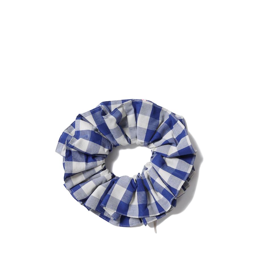 GINGHAM CHECK SCRUNCHIE - 83 BLUE (26SMSIT01) Shinzone(シンゾーン) | THE SHINZONE | 01