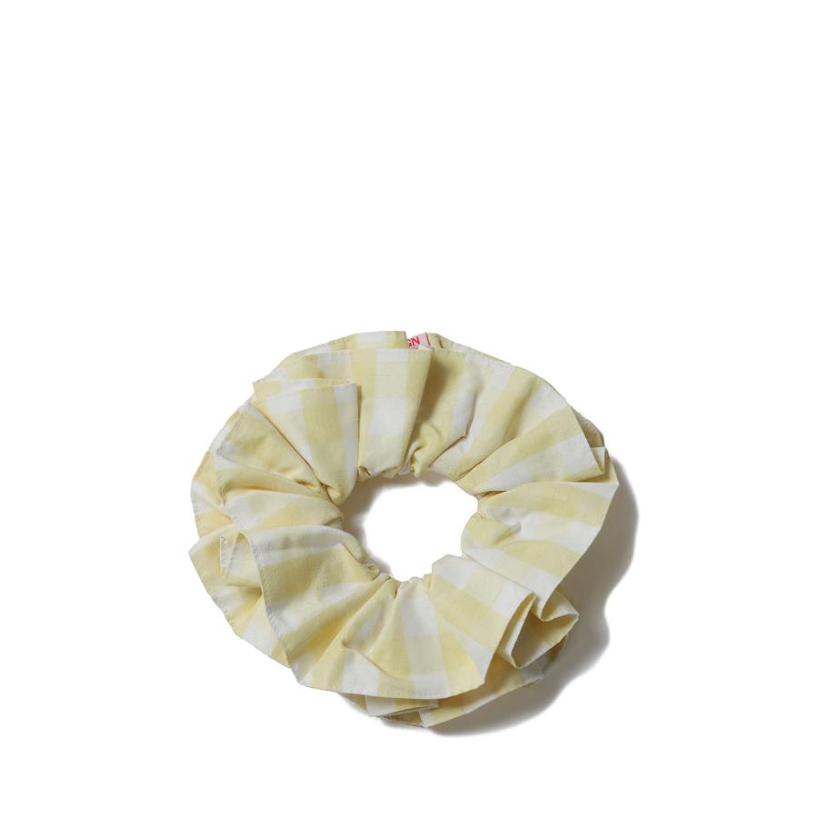GINGHAM CHECK SCRUNCHIE - 53 YELLOW (26SMSIT01) Shinzone(シンゾーン) | THE SHINZONE | 01