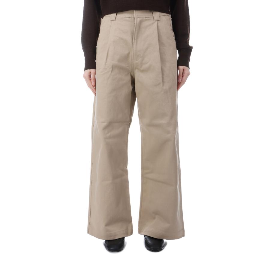 COTTON TWILL WIDE PANTS - 41 BEIGE (26SMSPA07) Shinzone(シンゾーン) | THE SHINZONE | 01