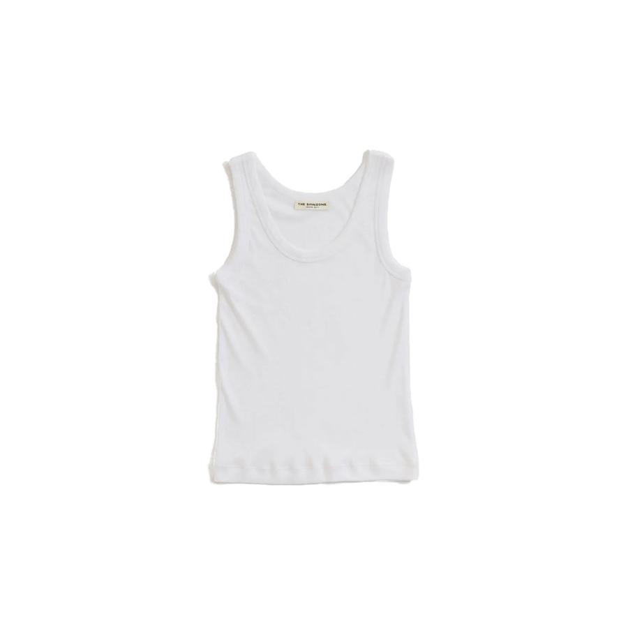 SHEER RIB TANK TOP - 01 WHITE (26SMSCU06) Shinzone(シンゾーン) | THE SHINZONE