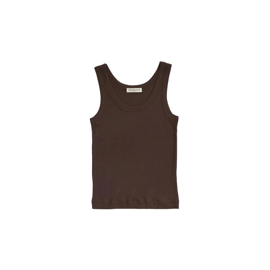 SHEER RIB TANK TOP - 48 BROWN (26SMSCU06) Shinzone(シンゾーン) | THE SHINZONE