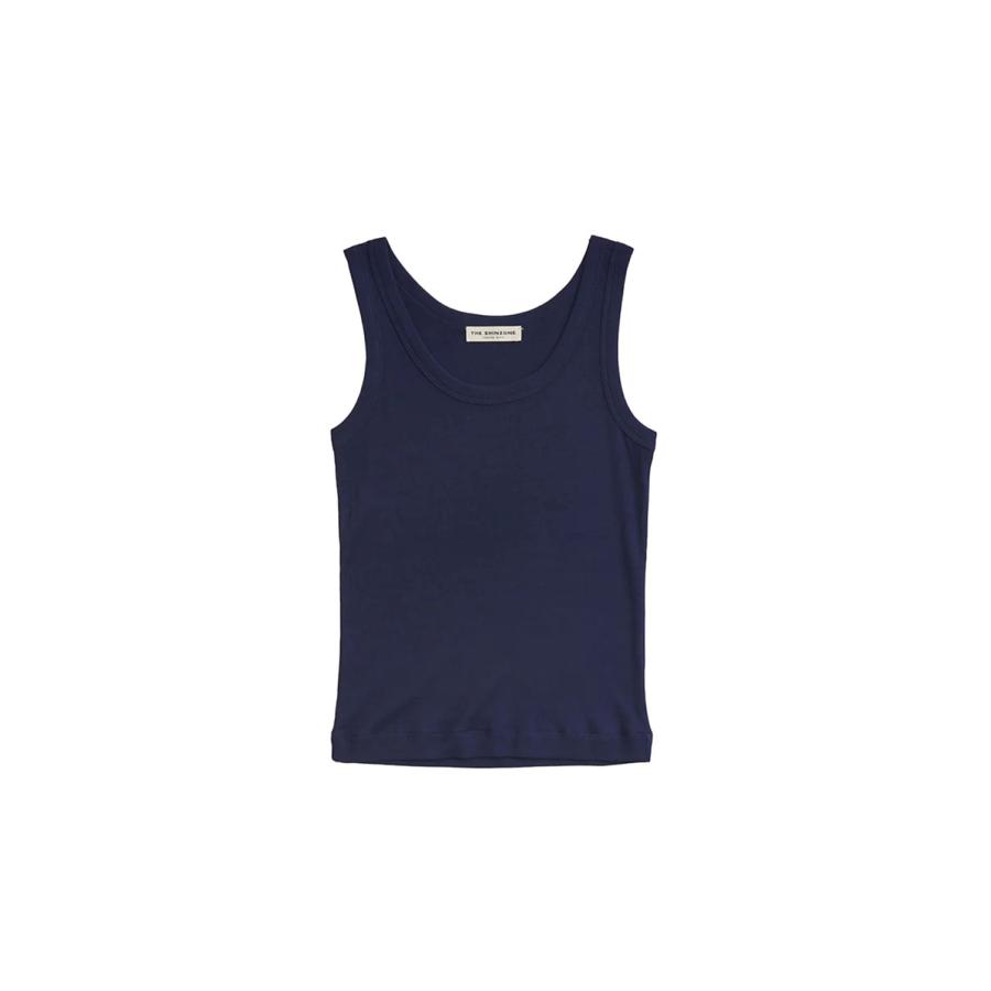 SHEER RIB TANK TOP - 85 NAVY (26SMSCU06) Shinzone(シンゾーン) | THE SHINZONE