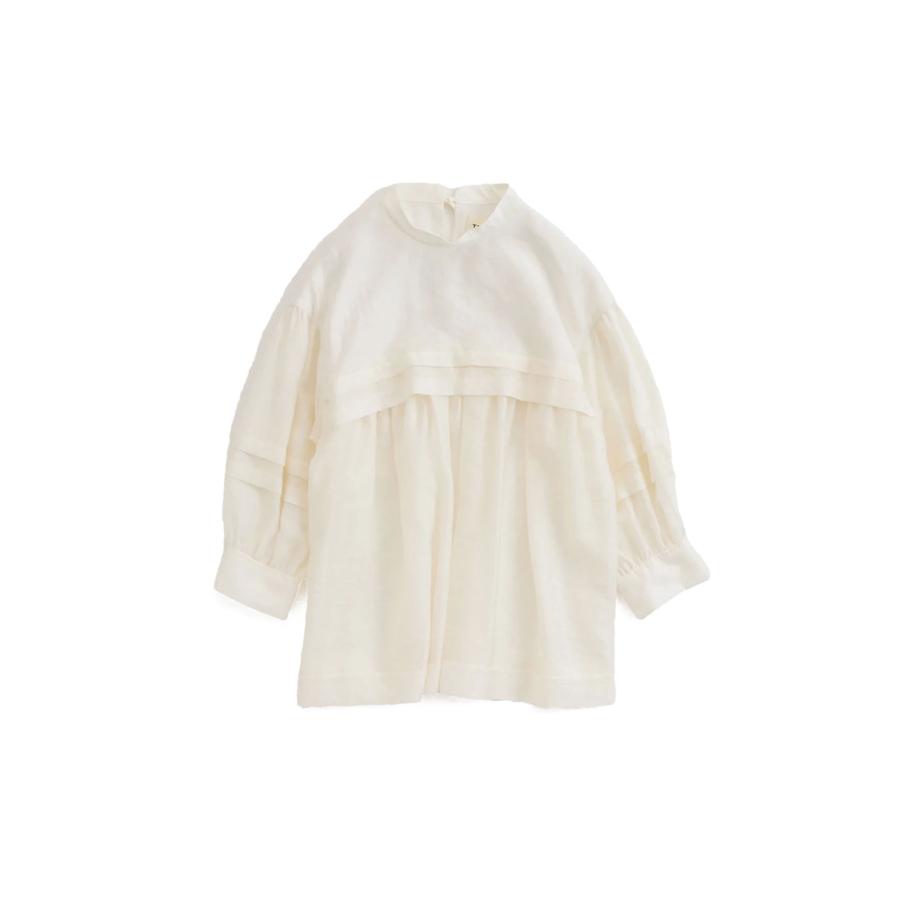 SHEER TUCK BLOUSE - 01 WHITE (26SMSBL03) Shinzone(シンゾーン) | THE SHINZONE