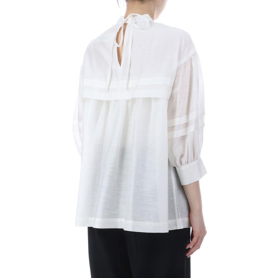SHEER TUCK BLOUSE - 01 WHITE (26SMSBL03) Shinzone(シンゾーン) | THE SHINZONE | 03
