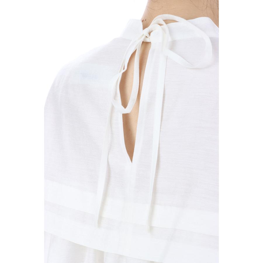 SHEER TUCK BLOUSE - 01 WHITE (26SMSBL03) Shinzone(シンゾーン) | THE SHINZONE | 04