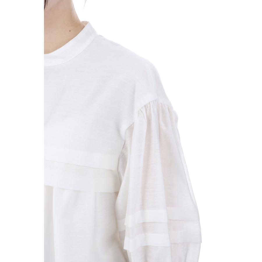 SHEER TUCK BLOUSE - 01 WHITE (26SMSBL03) Shinzone(シンゾーン) | THE SHINZONE | 05