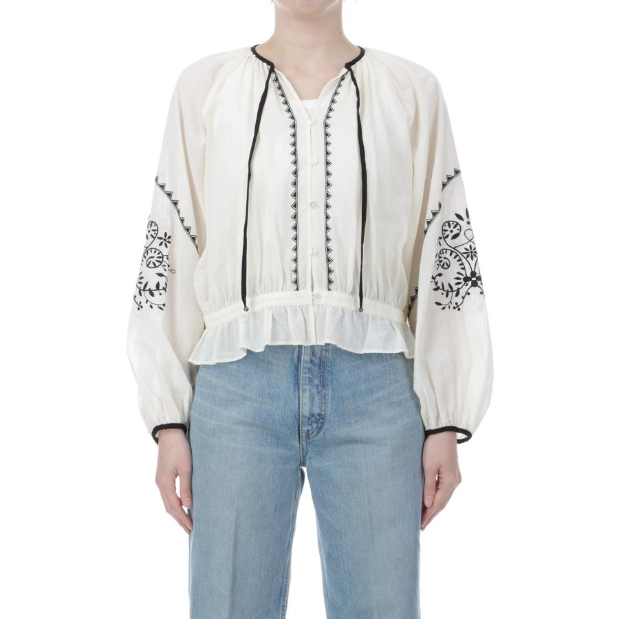 EMBROIDERED BLOUSE - 02 ECRU (26SMSBL09) Shinzone(シンゾーン) | THE SHINZONE | 01