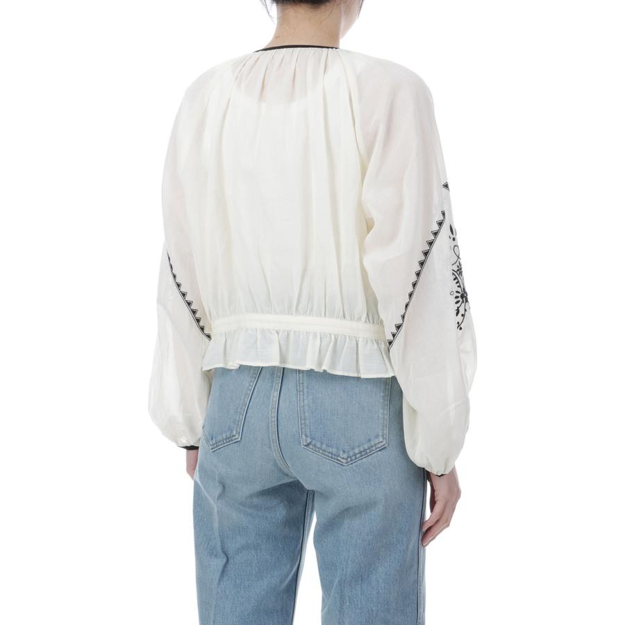EMBROIDERED BLOUSE - 02 ECRU (26SMSBL09) Shinzone(シンゾーン) | THE SHINZONE | 03