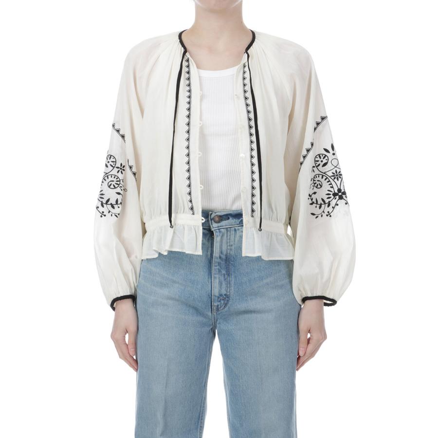 EMBROIDERED BLOUSE - 02 ECRU (26SMSBL09) Shinzone(シンゾーン) | THE SHINZONE | 06